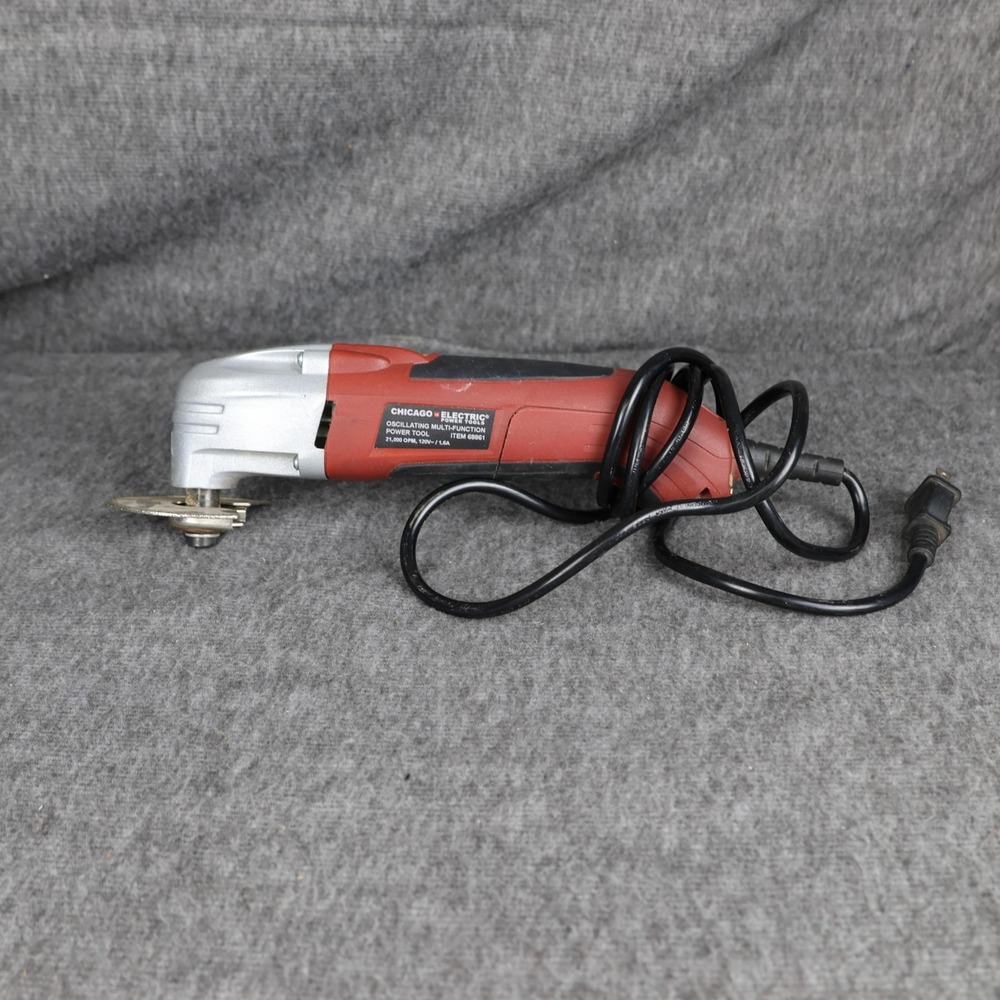 Chicago Electric 68861 Oscillating Multi-Function Power Tool Corded 120V Red